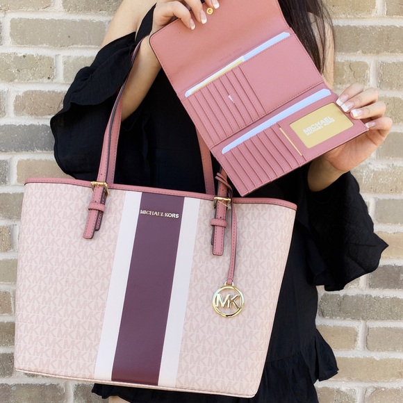 Michael kors tote and wallet SET pink - Picture 2 of 8